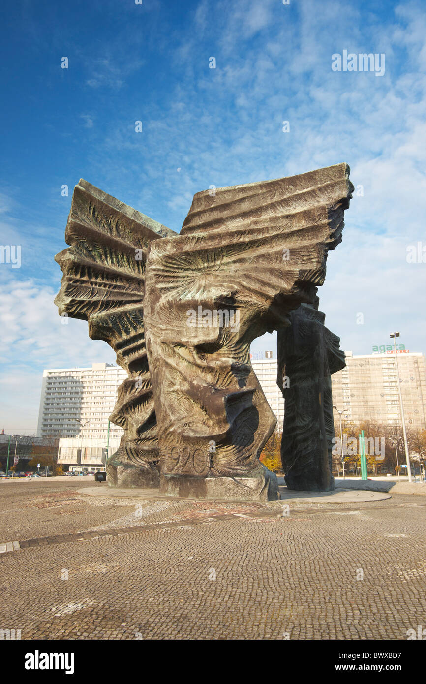 Katowice - Monument to the Silesian Insurgents, Poland Stock Photo