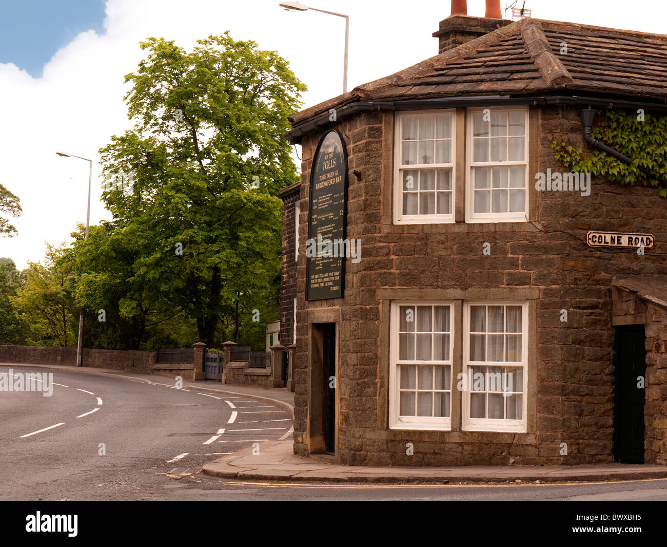 The Toll house with its charges in the village of Barrowford in Lancashire in Northern England