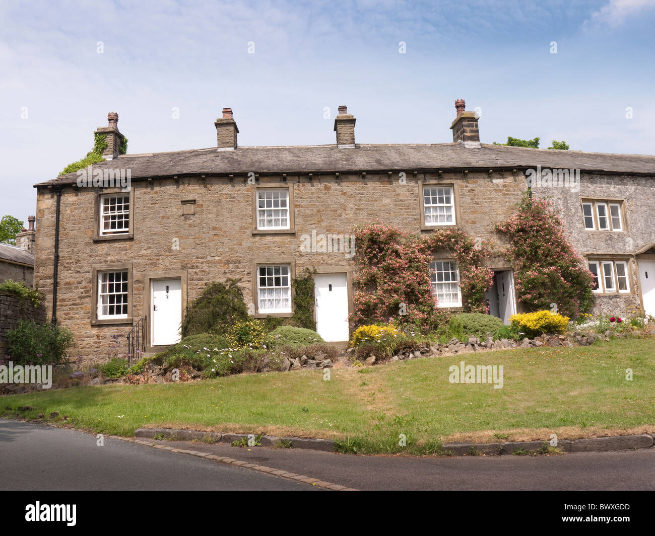 Downham Village Pendle Lancashire England Stock Photos & Downham