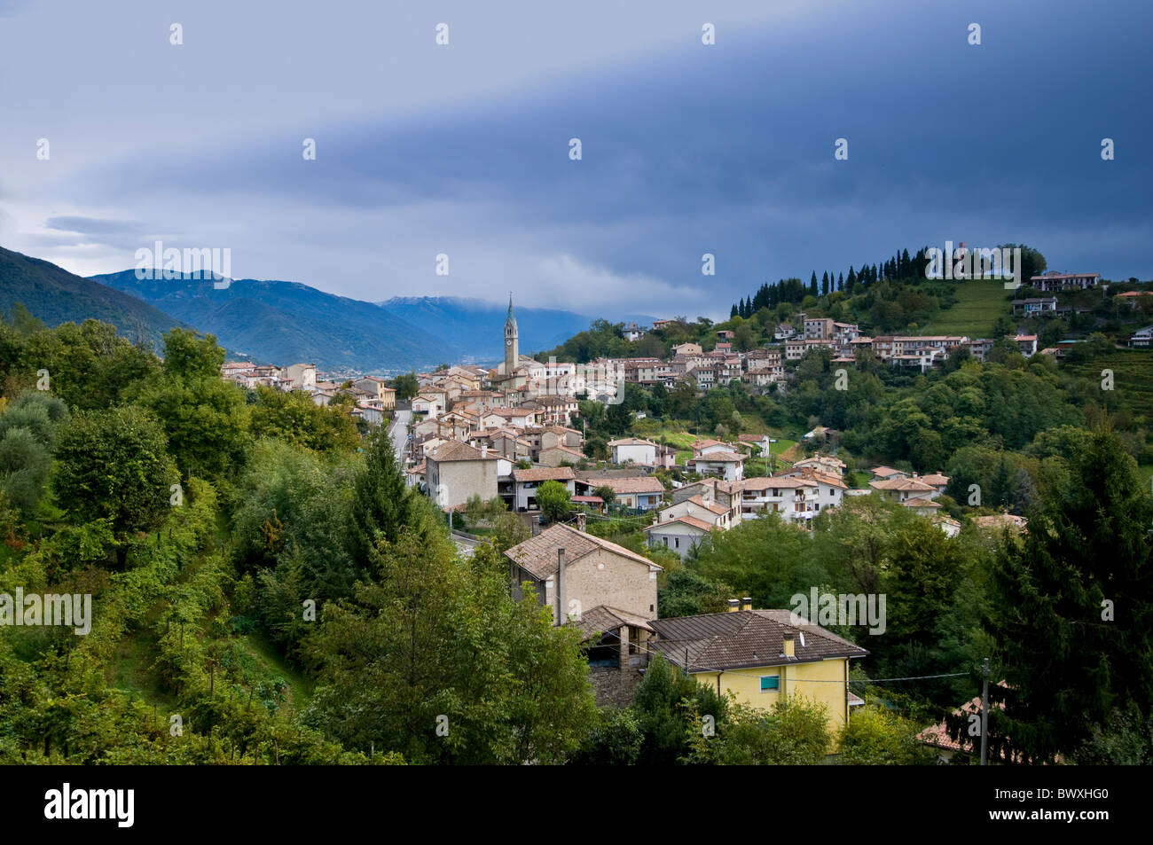 Italy, Veneto, view of Combai (Treviso) Stock Photo