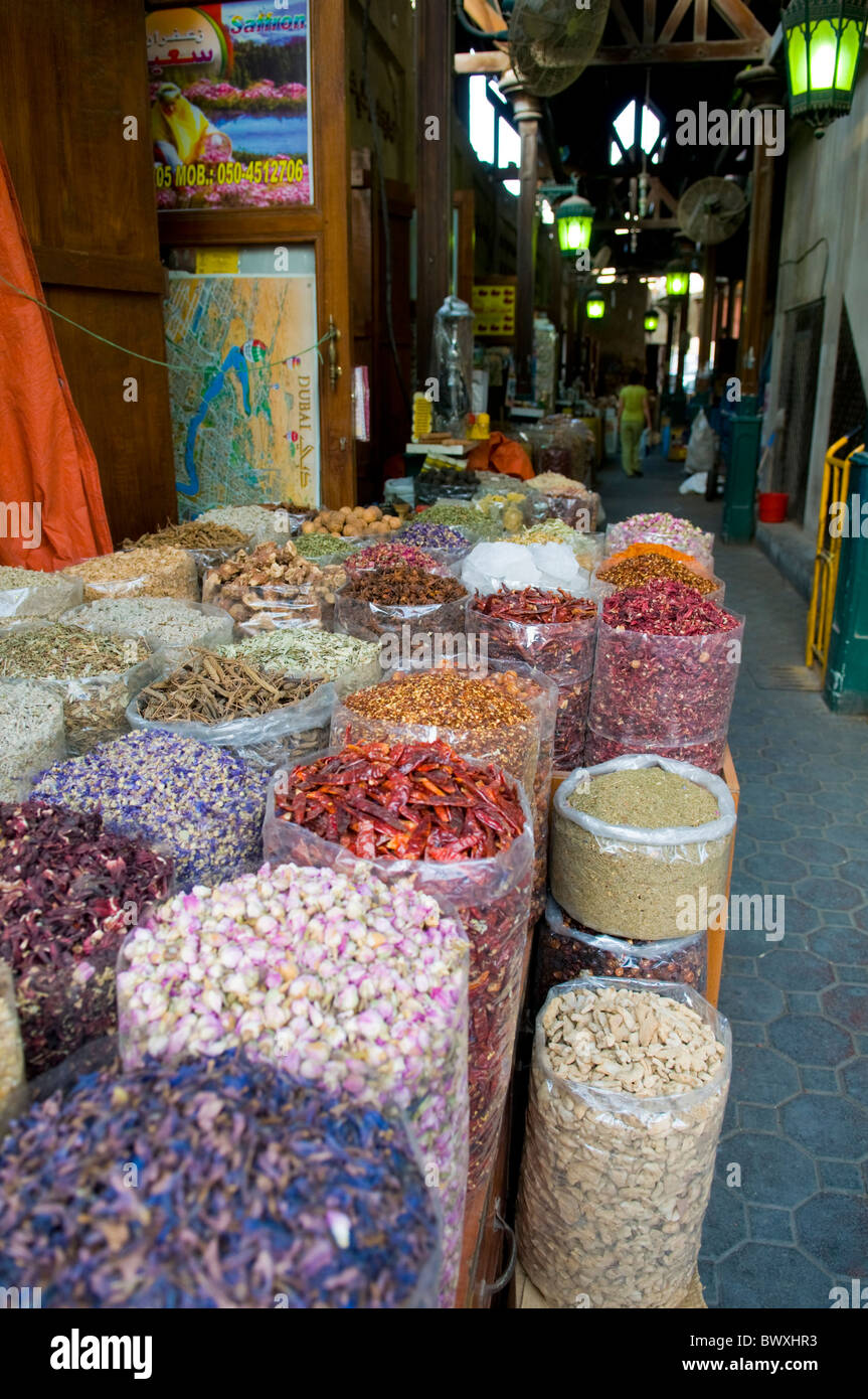 A Spice Market in Dubai Stock Photo Alamy