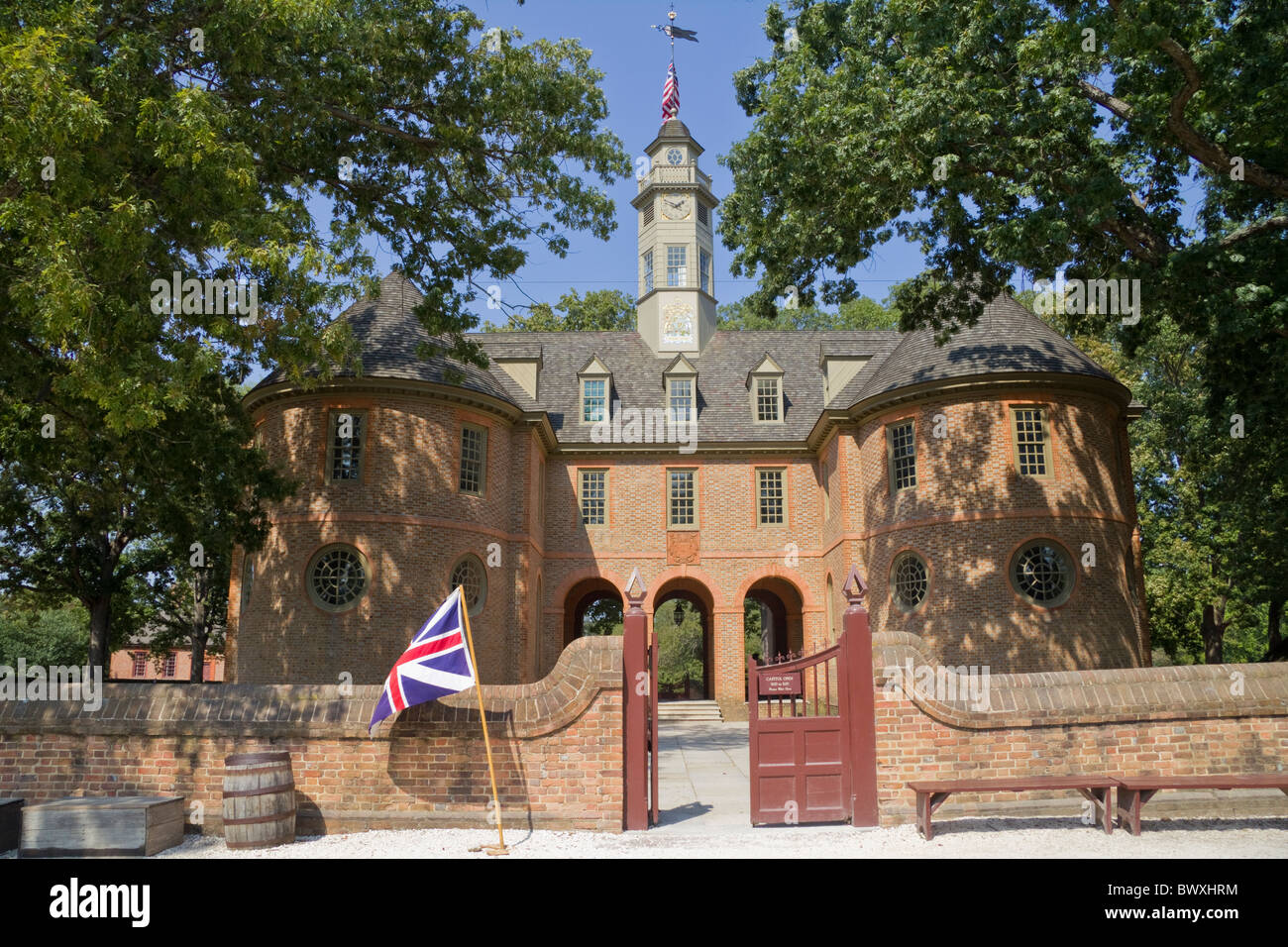 The Capitol Building Colonial Williamsburg, Virginia, USA Stock Photo ...