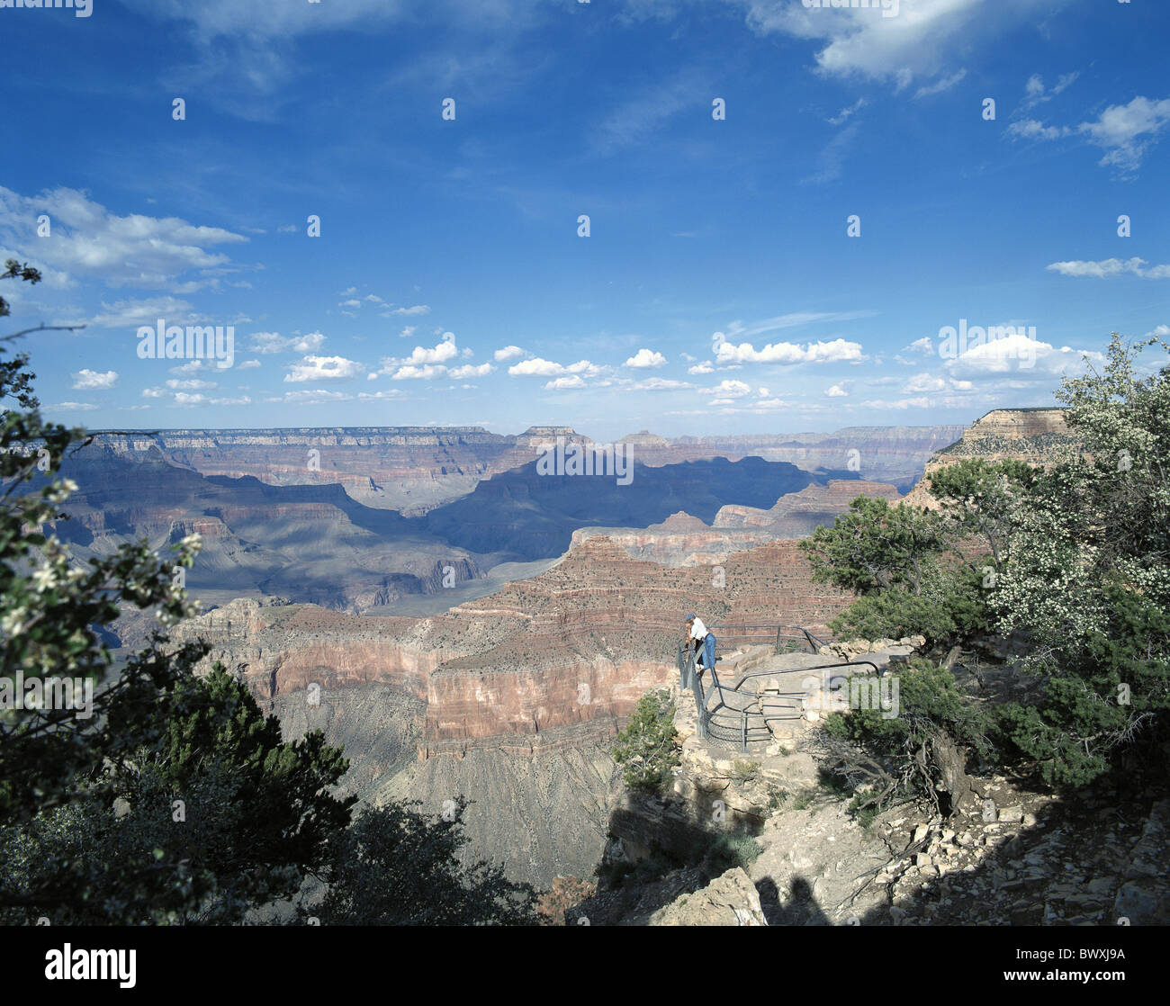 Arizona vantage point Grand canyon overview USA America North America clouds weather Stock Photo