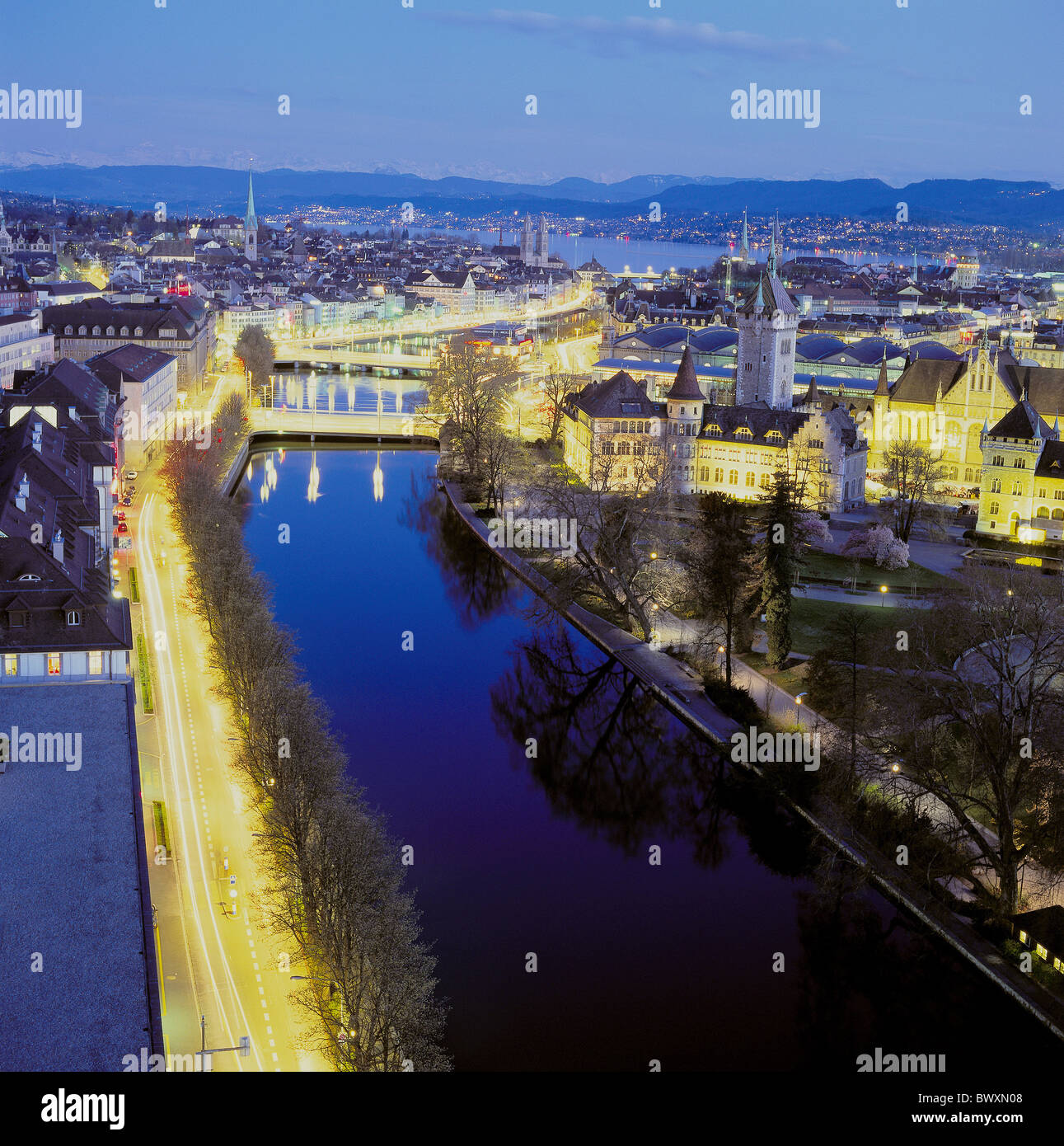 City overview with limmat hi-res stock photography and images - Alamy