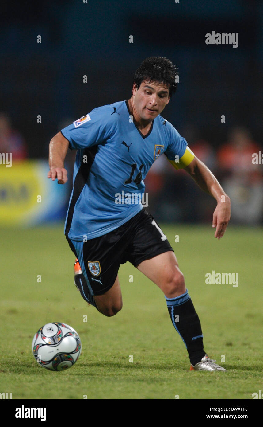 Uruguay team captain Nicolas Lodeiro in action during a FIFA U-20 World Cup Group D match against Ghana October 2, 2009 Stock Photo