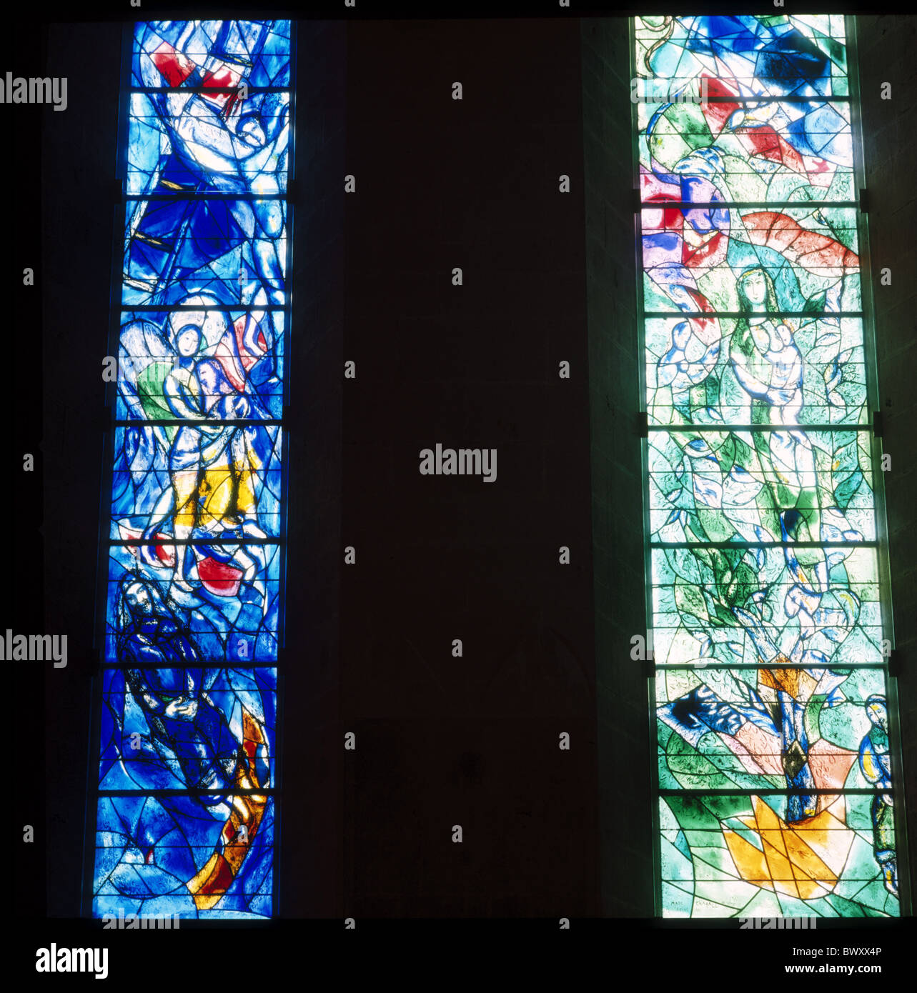 Chagall window Fraumunster church Switzerland Europe art skill Zurich