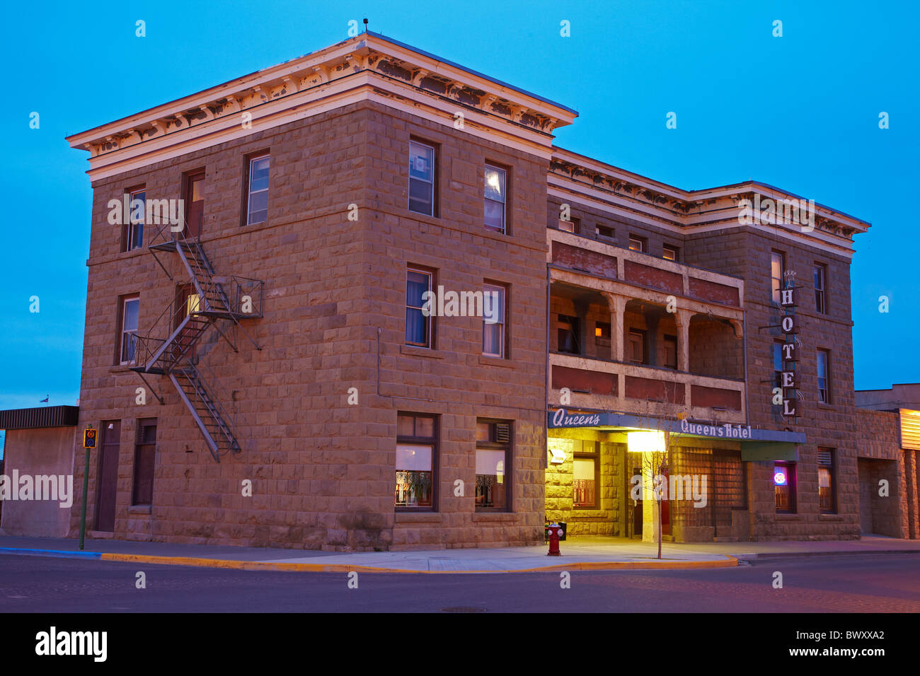 Queens Hotel, Fort MacLeod, Alberta, Canada Stock Photo Alamy