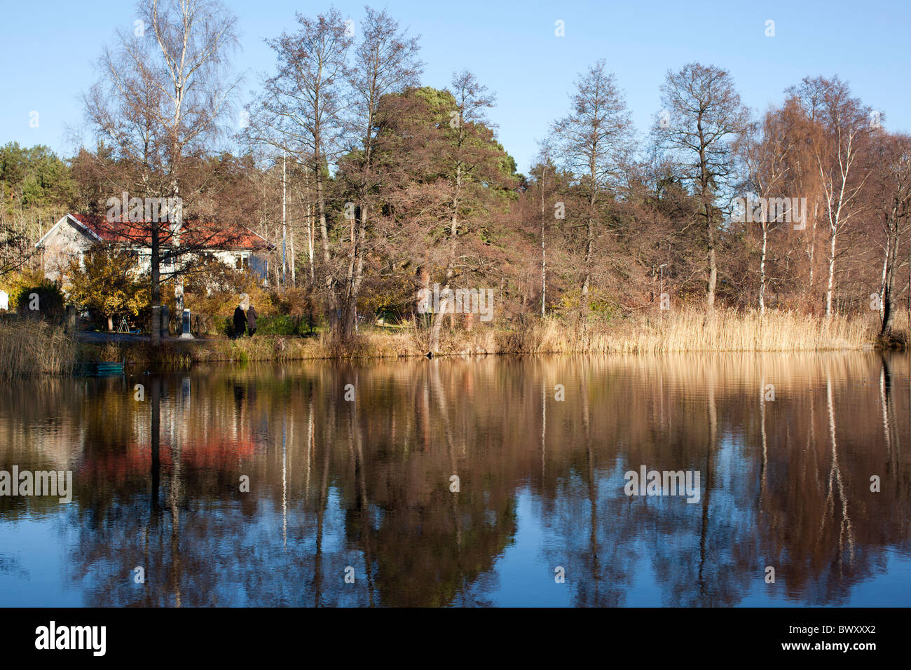 Kottlasjön, Lidingö (Sweden) Stock Photo