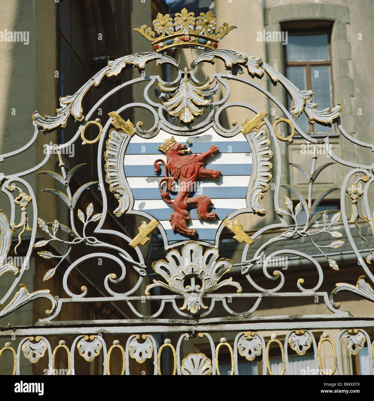 Largescale ducally family coats of arms Luxembourg coat of arms grid