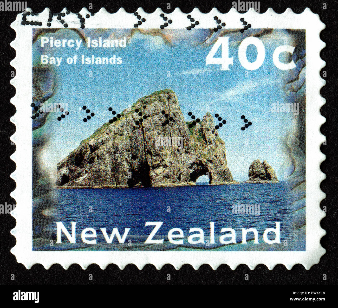 Vintage postage stamp from New Zealand Stock Photo Alamy