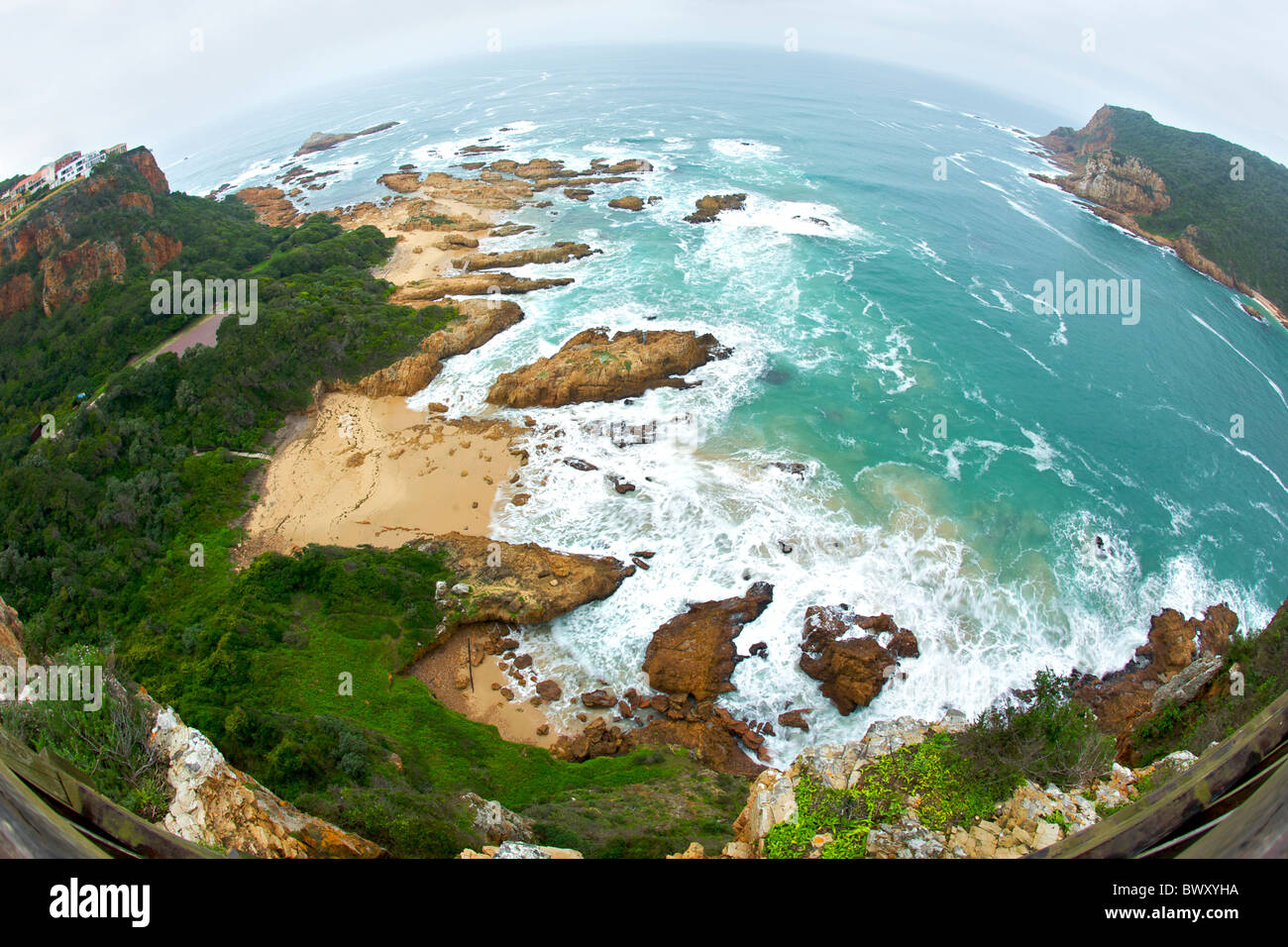 View across the Knysna Heads, the entrance to the Knysna lagoon along