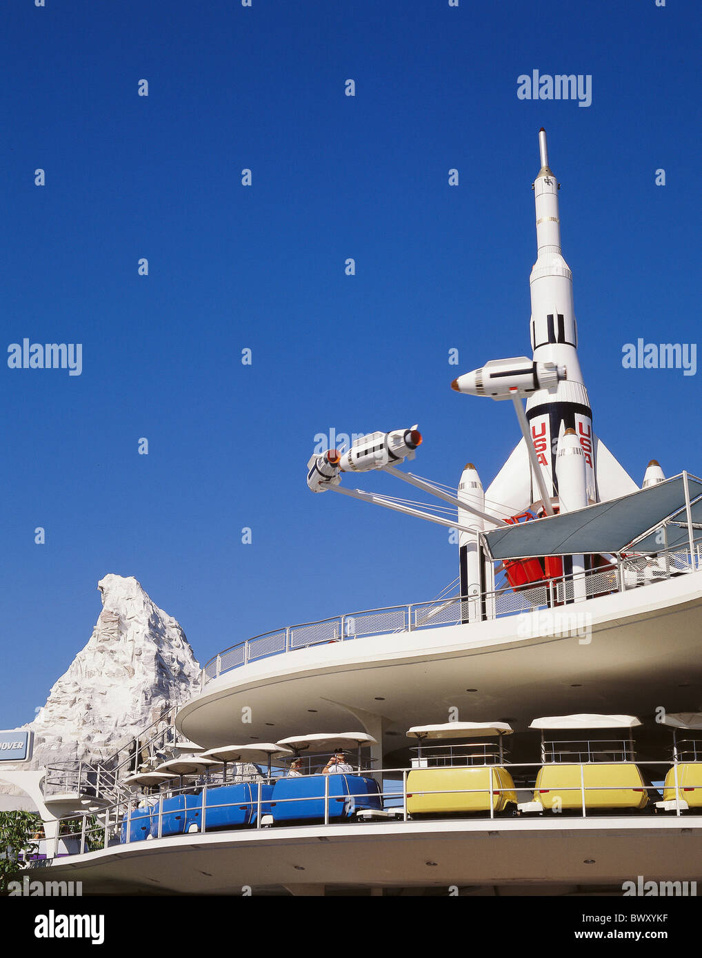 USA America North America Los Angeles Disneyland rockets ramp Disney ...