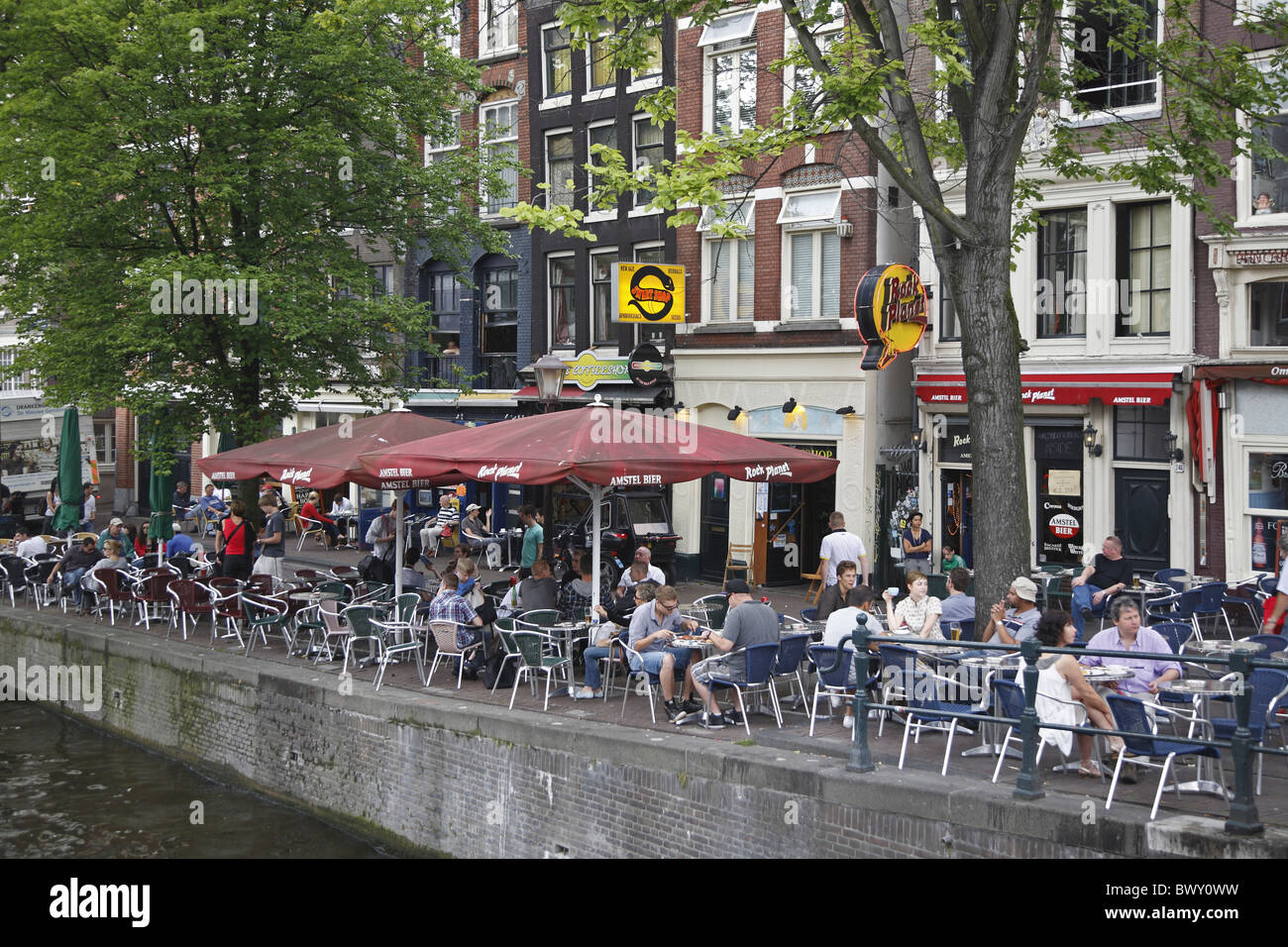 Amsterdam holland touristen menschen hires stock photography and