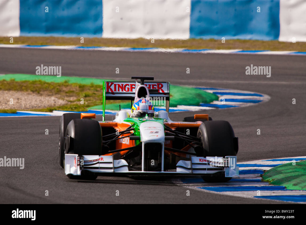 2009 FORCE INDIA F1 February Formula 1 Jerez racing circuit motorsport lifetimes Test auto automobile motorsport Stock Photo