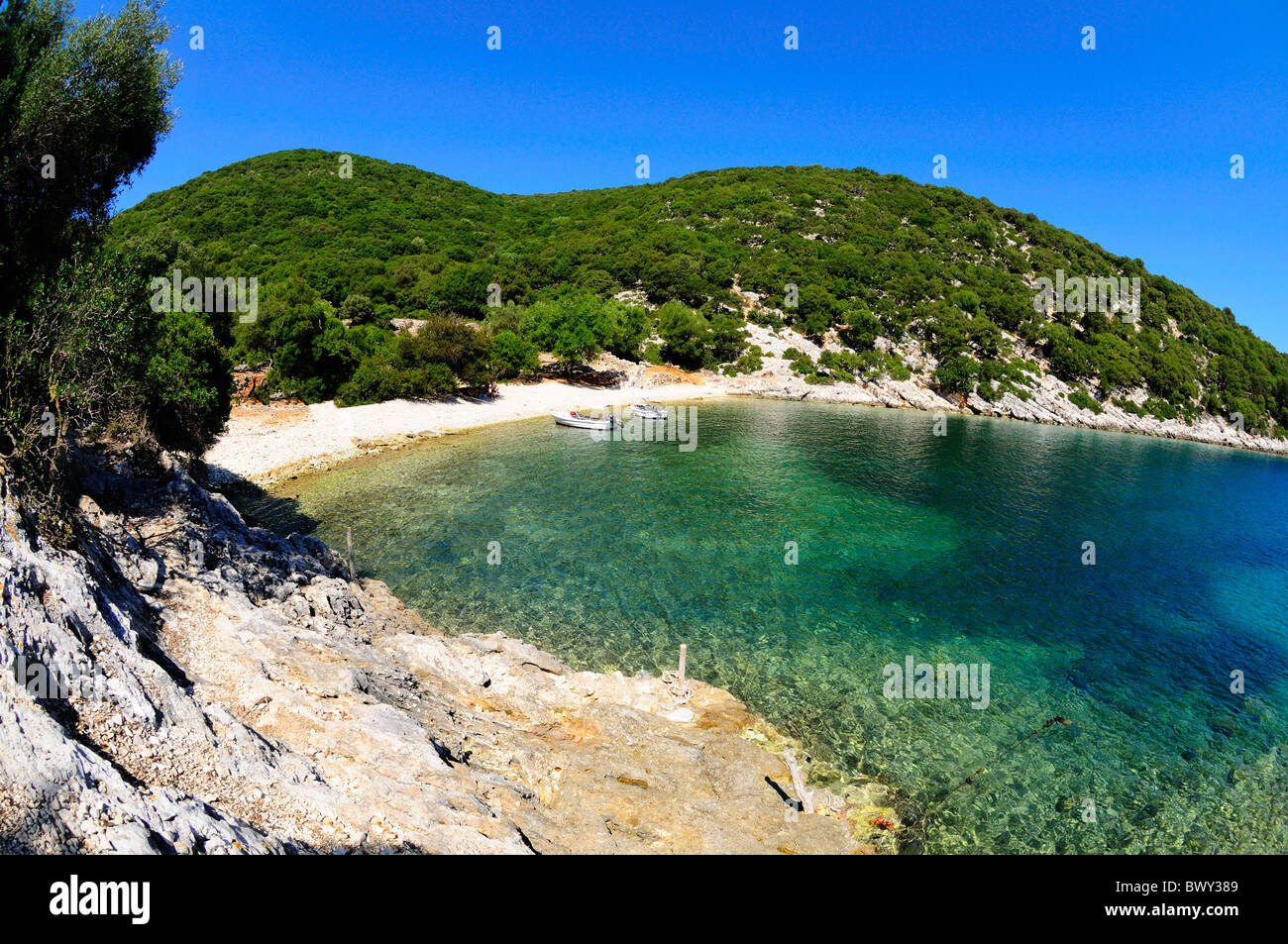Horgota Beach, Kefalonia Greece Stock Photo - Alamy