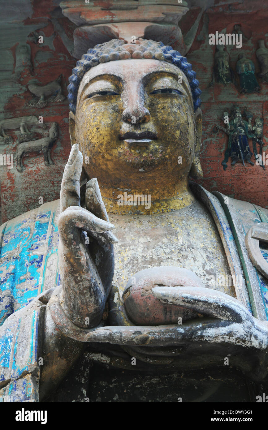 Sakyamuni's Filial Piety, Dazu Grotto, Baoding Hill, Chongqing, China ...