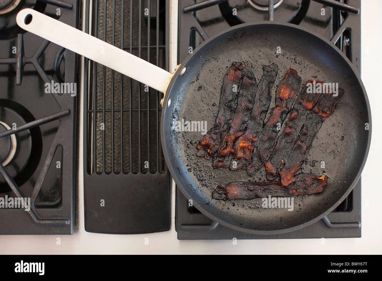 Burnt Bacon, Portland, Oregon, USA Stock Photo