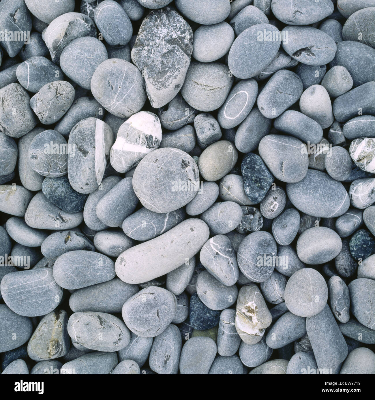 pattern figured gray pebble stones stones structure background Stock Photo