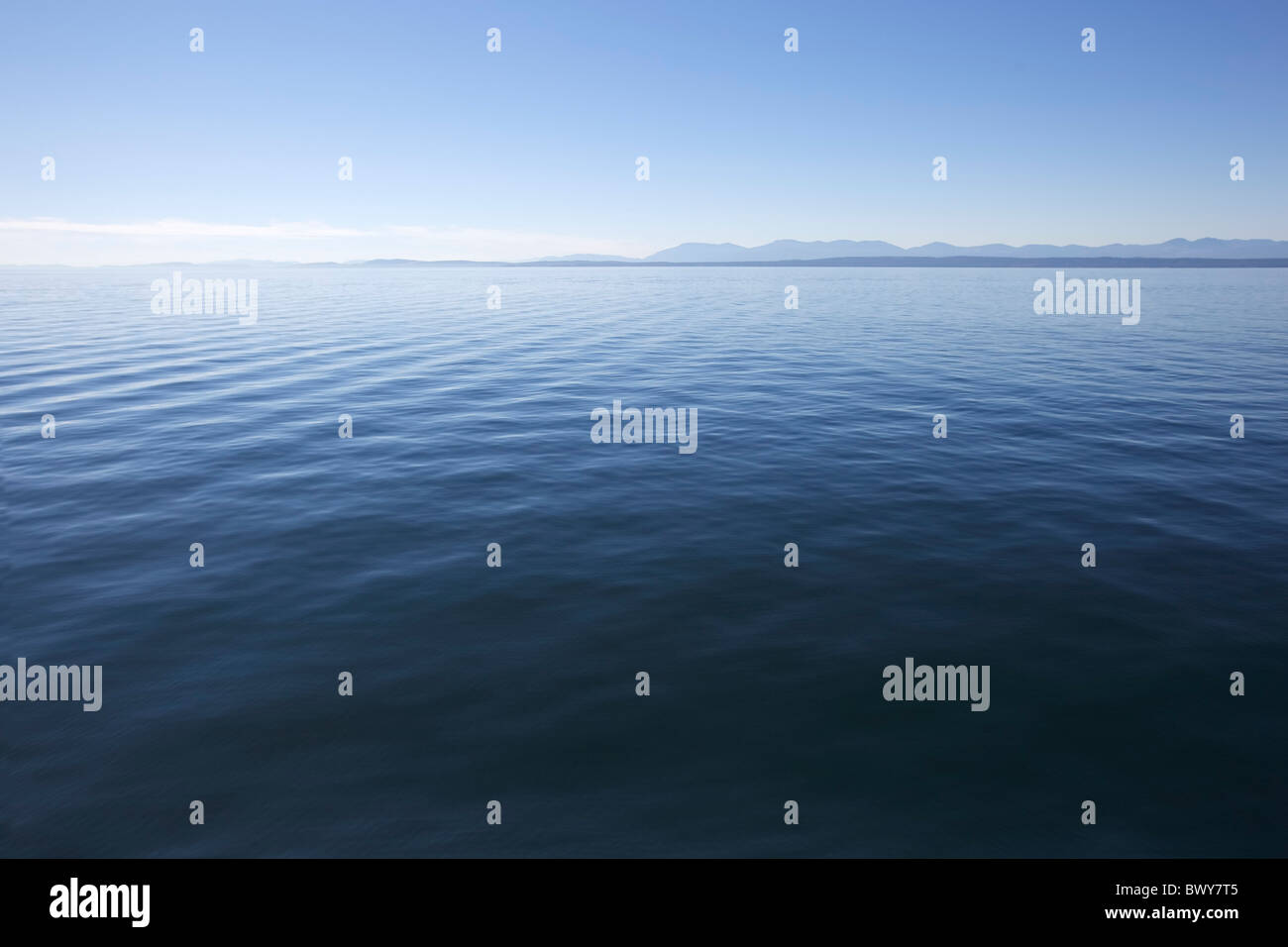 Georgia Strait, Pacific Ocean, Vancouver Island, British Columbia, Canada Stock Photo