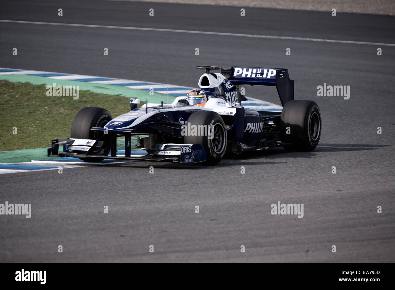 11-02-2010, formula 1, Jerez, N. Hulkenburg, test, Williams Stock Photo