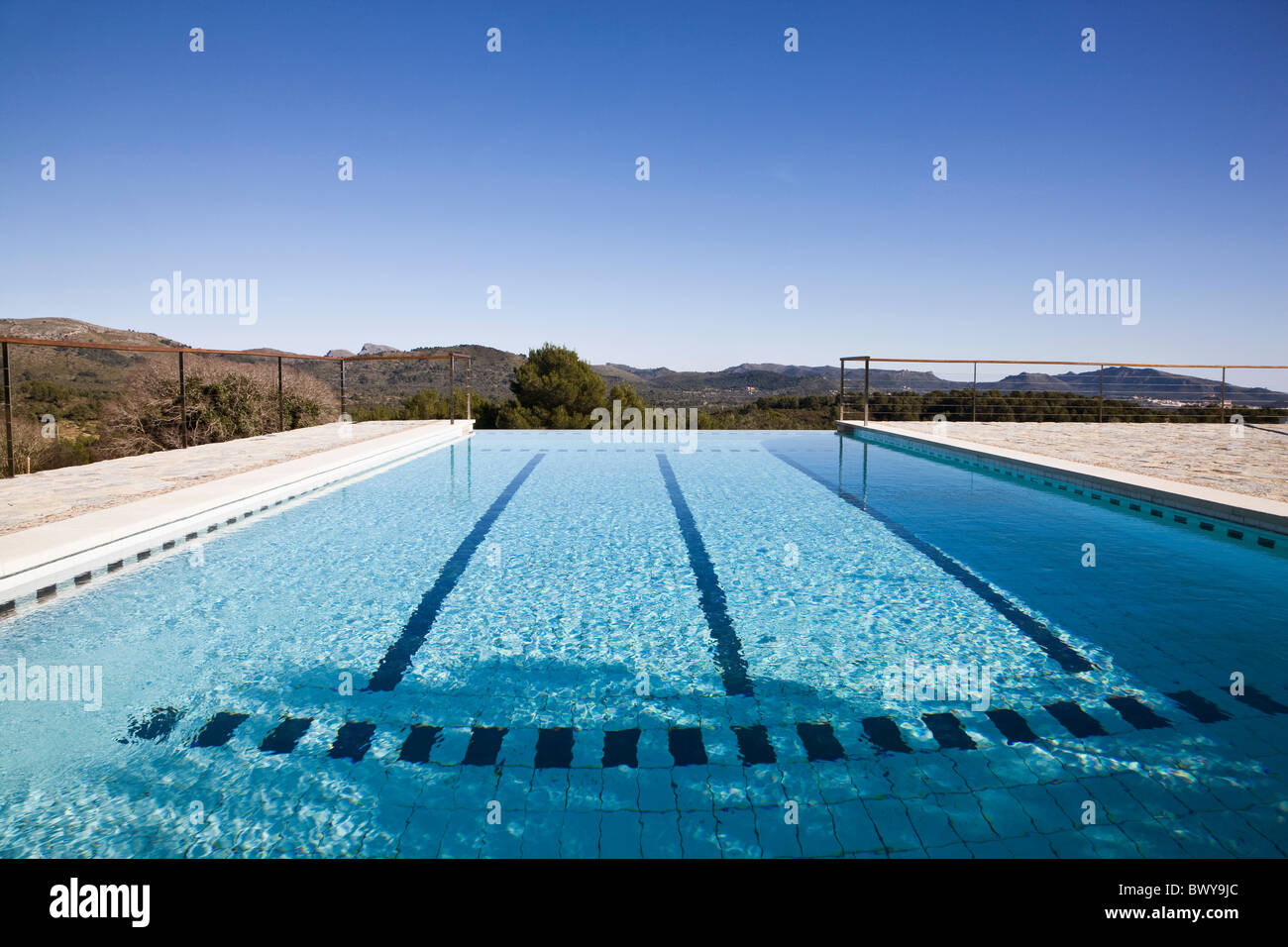 Swimming Pool, Mallorca, Spain Stock Photo - Alamy