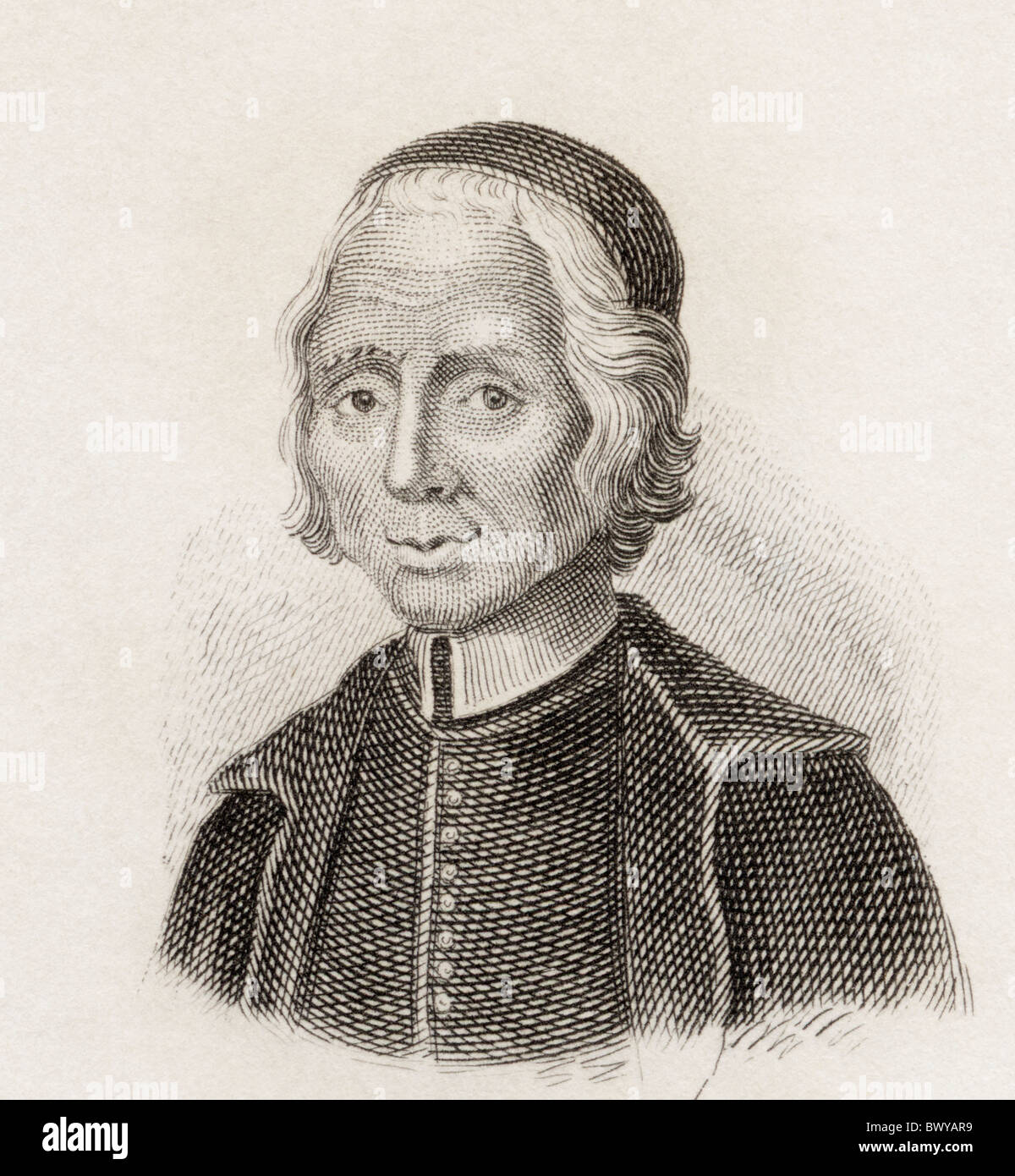 Nicolas Malebranche, 1638 to 1715. French Oratorian and rationalist philosopher. Stock Photo