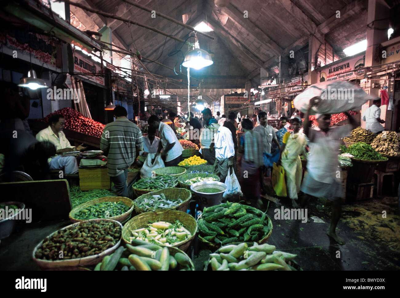 Koyambedu Vegetable Market, Chennai Stock Photo Alamy