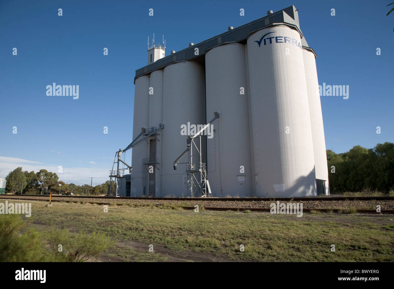 Grain Elevator Silo South Australia Stock Photo Alamy