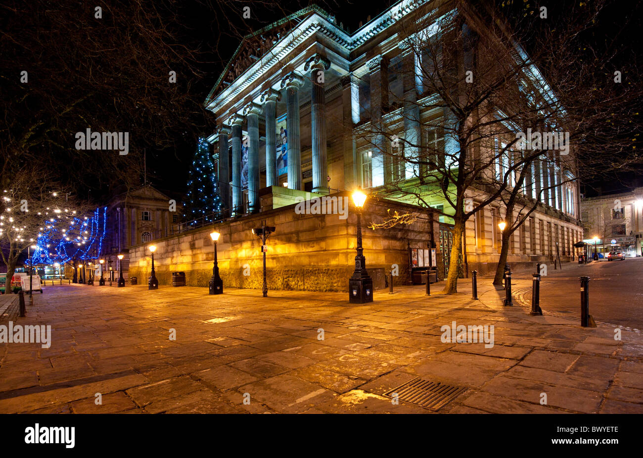 Preston's Christmas lights in the City Centre Stock Photo - Alamy