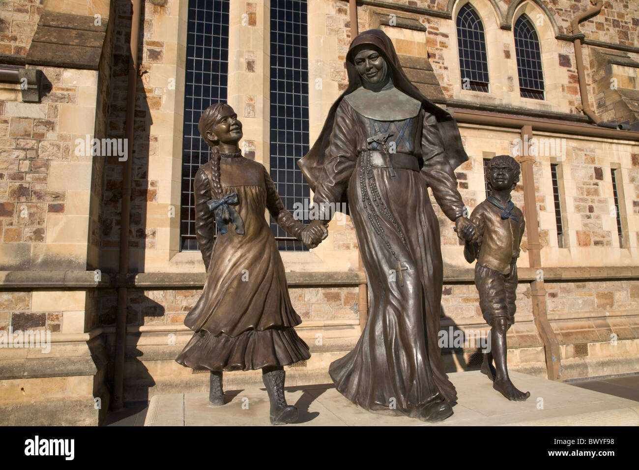 Statue Of Mary Mackillop Australian Roman Catholic Nun b.1842 Beatified 1995 Adelaide Australia Stock Photo