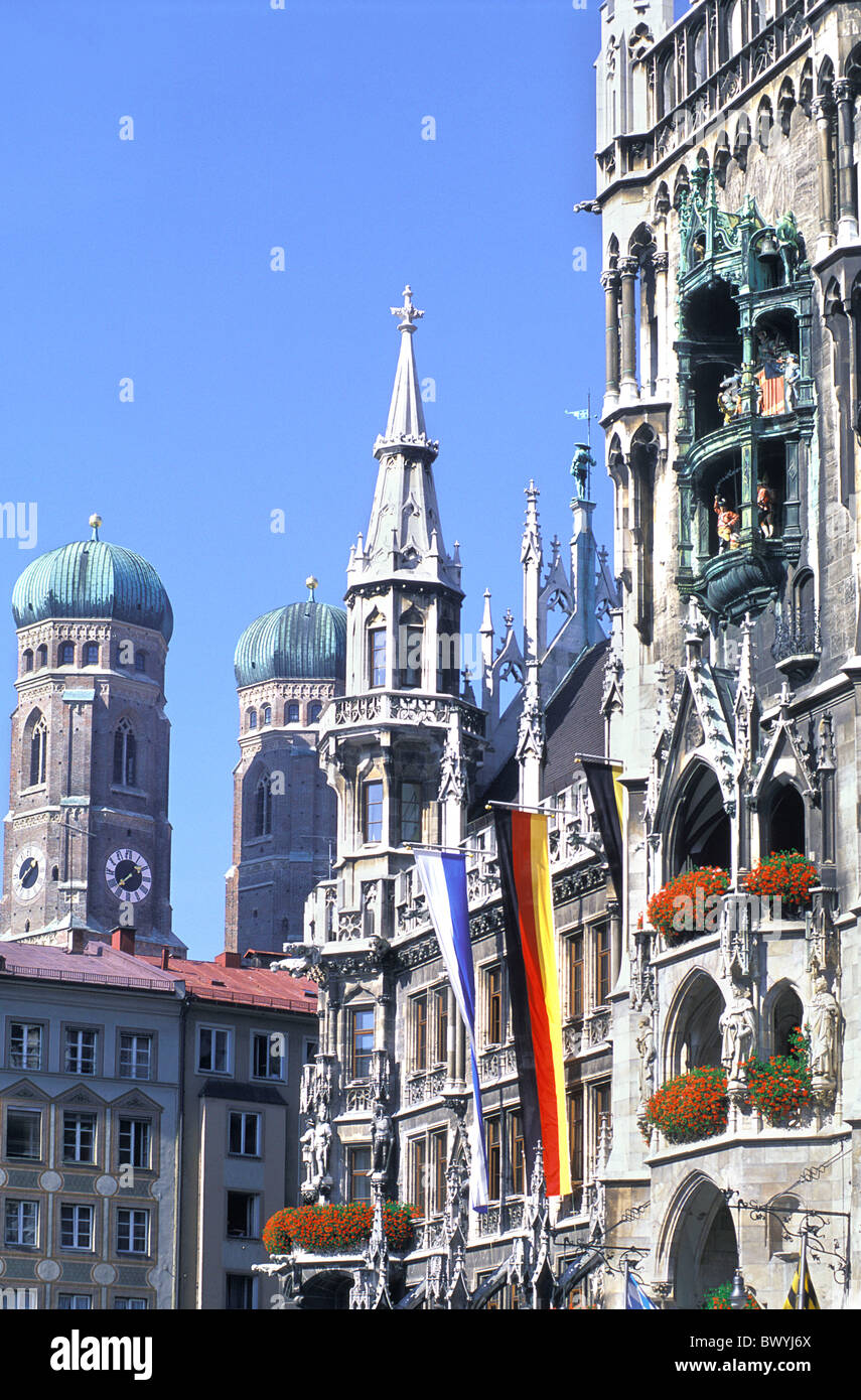 Bavaria Bavarian Germany Europe Mary´s Square Marienplatz Munich new ...
