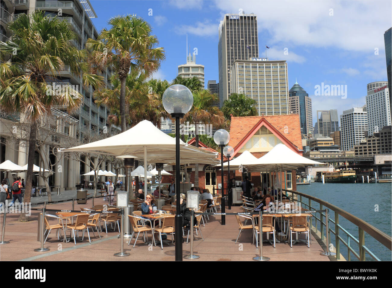Portobello Cafe, East Circular Quay, Sydney, New South Wales, NSW, Australia, Australasia Stock Photo