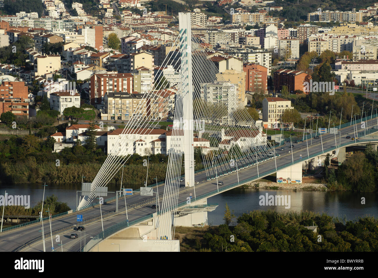 Rainha Santa Isabel bridge Coimbra Portugal Europe Stock Photo