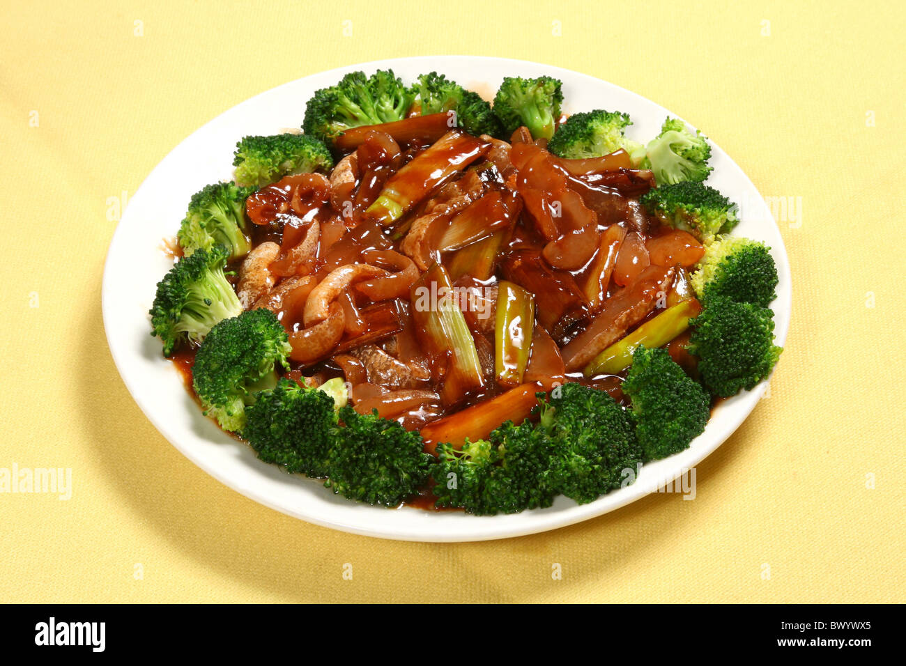 Braised sea cucumber in abalone sauce, Beijing, China Stock Photo Alamy