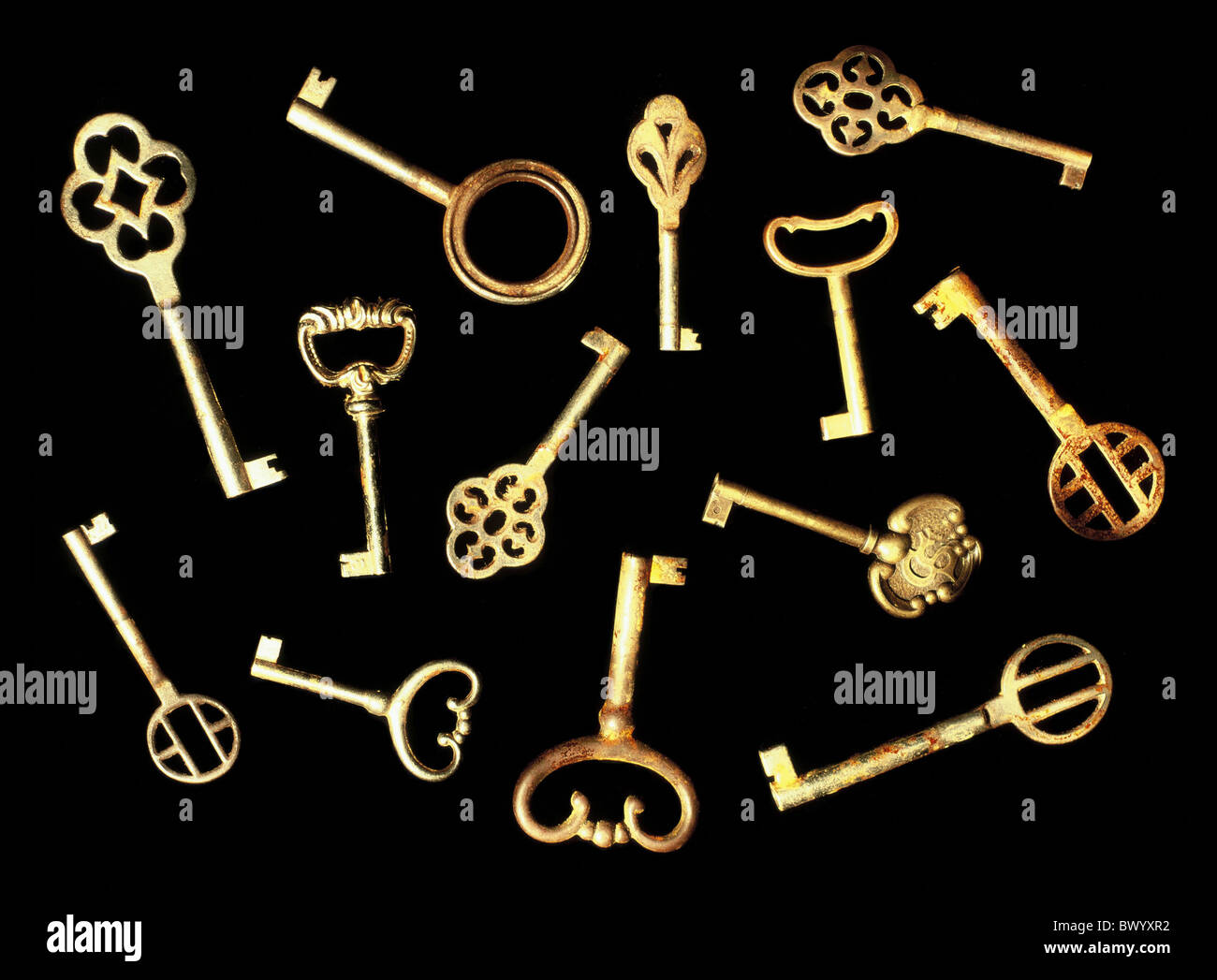 different golden Key open symbol concepts Stock Photo Alamy