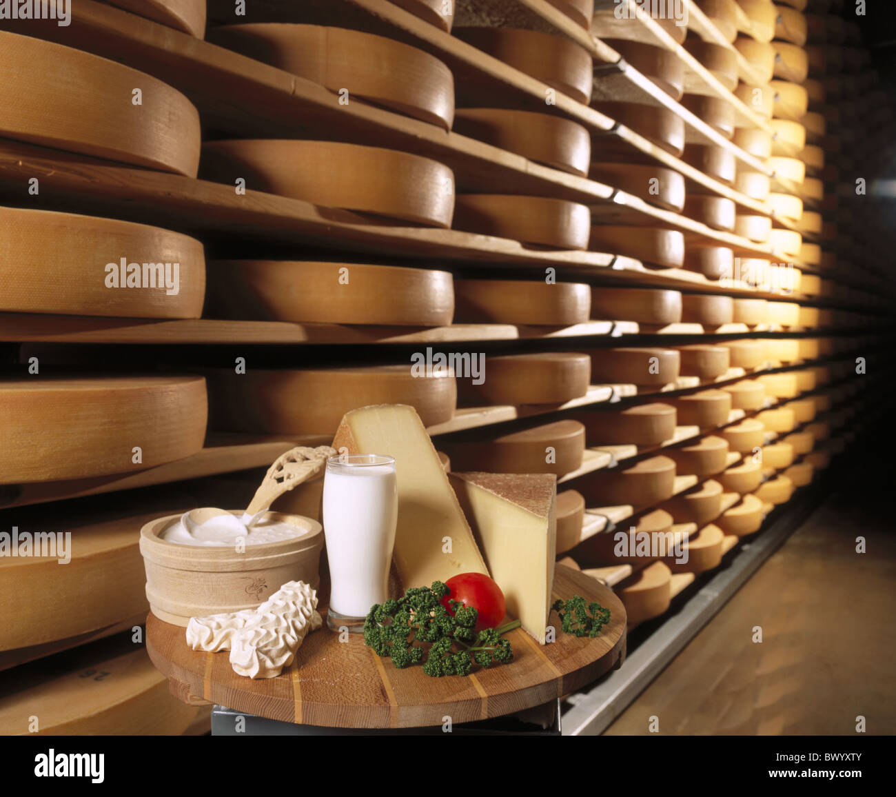 food eating glass Gruyère Gruyere canton Freiburg cheese Kaserei camp