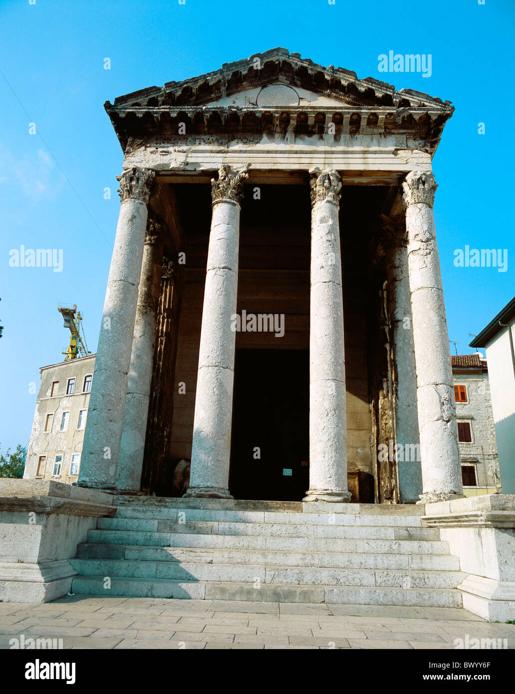 Ancient world antiquity Augustus temple building historical Istria