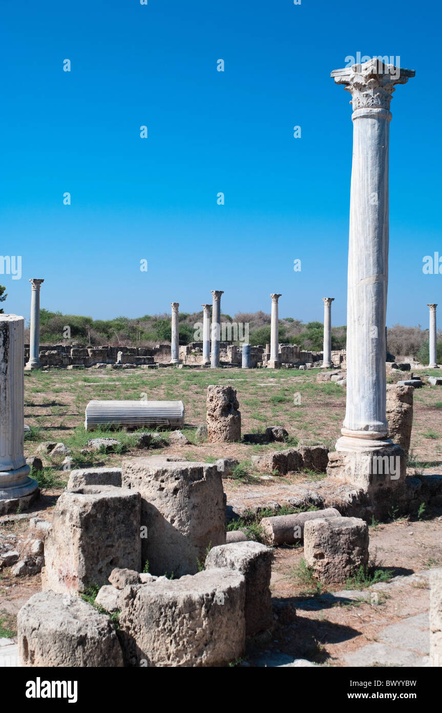 Roman ruins in Salamis ancient city in northern Cyprus Stock Photo - Alamy