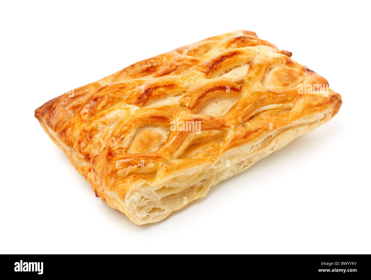 fresh pie isolated on white Stock Photo