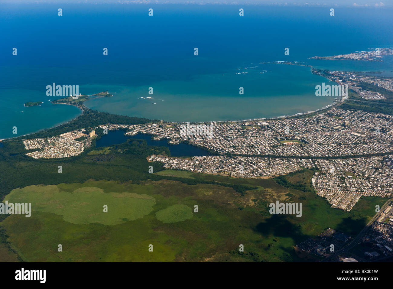 Aerial view of San Juan, Puerto Rico, US Stock Photo - Alamy