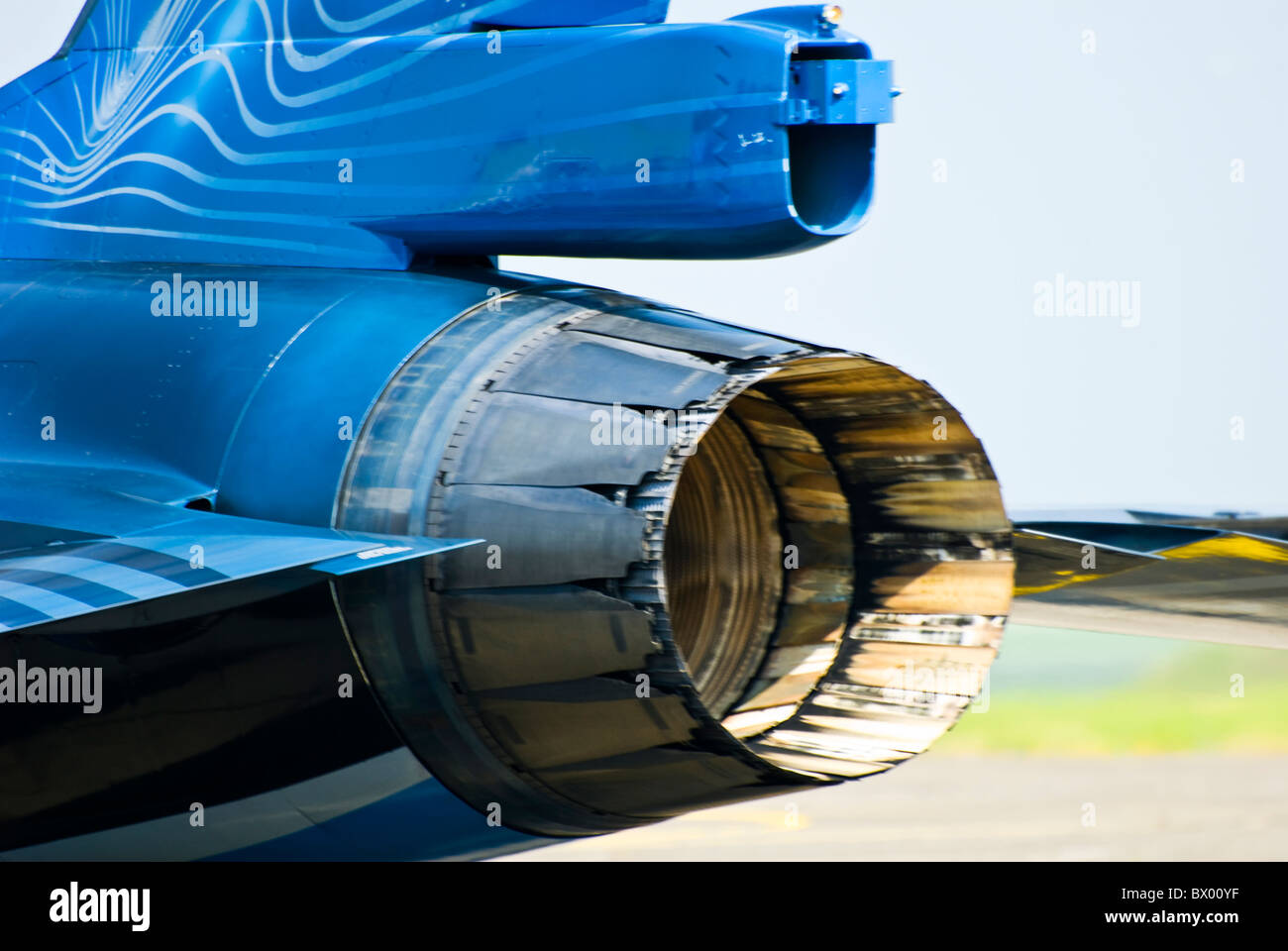 Belgian F-16A F16 Engine outlet exhaust tail close up ...