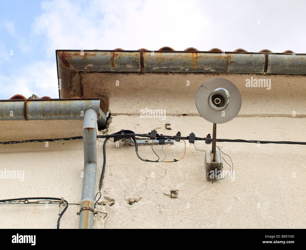 Broken retro street lamp Stock Photo Alamy