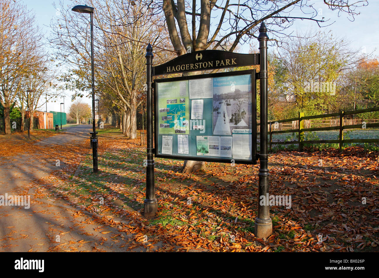 Haggerston Park, London, England Stock Photo