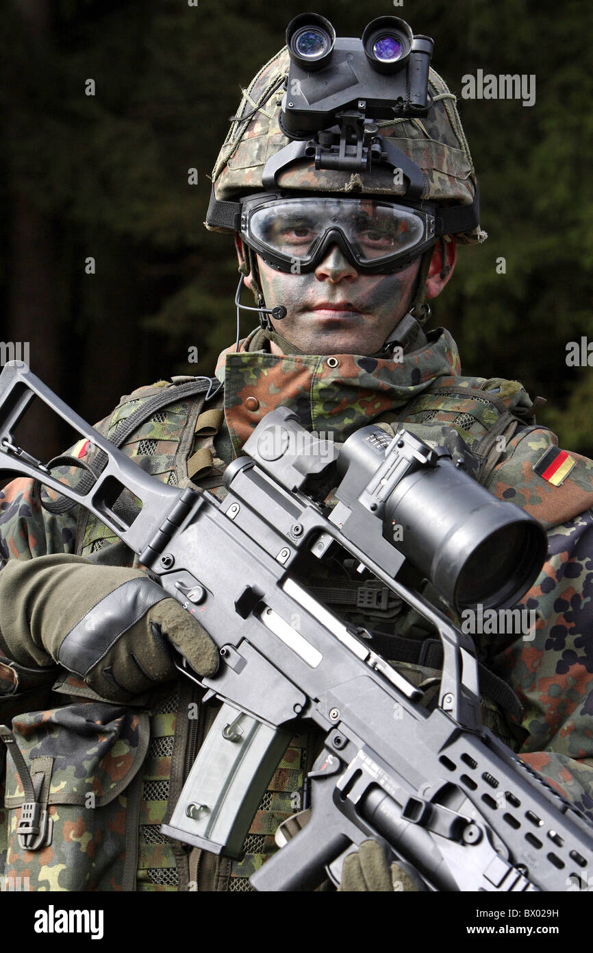 A soldier from Panzer Brigade 21 Stock Photo