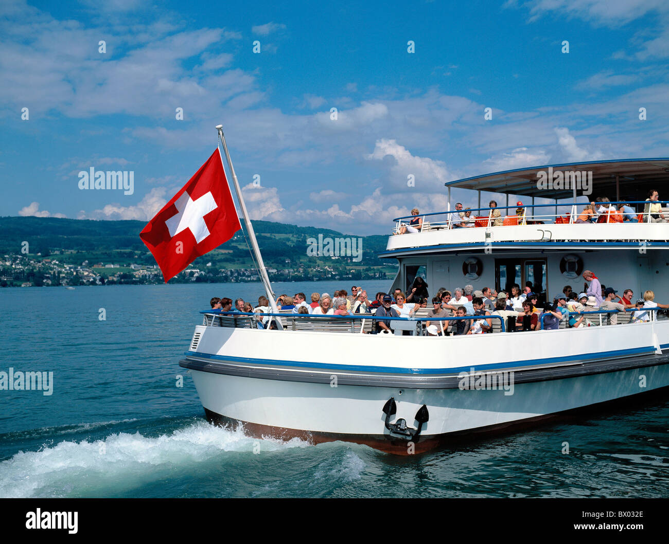holiday ship passengers passenger boat ship Switzerland Europe Swiss