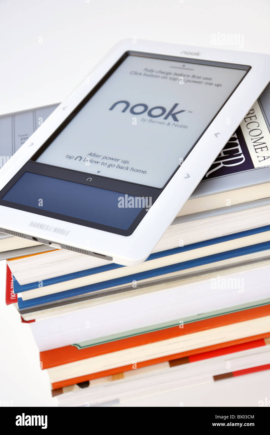 Barnes & Noble NOOK - electronic reader Stock Photo