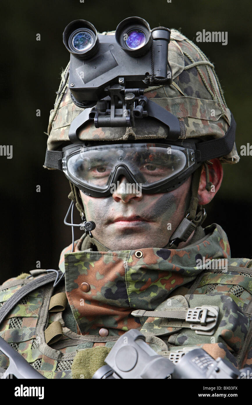 A soldier from Panzer Brigade 21, Germany Stock Photo