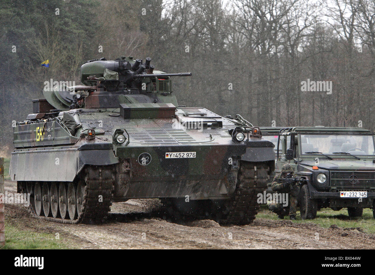 Training of Panzer Brigade 21, Bergen, Germany Stock Photo