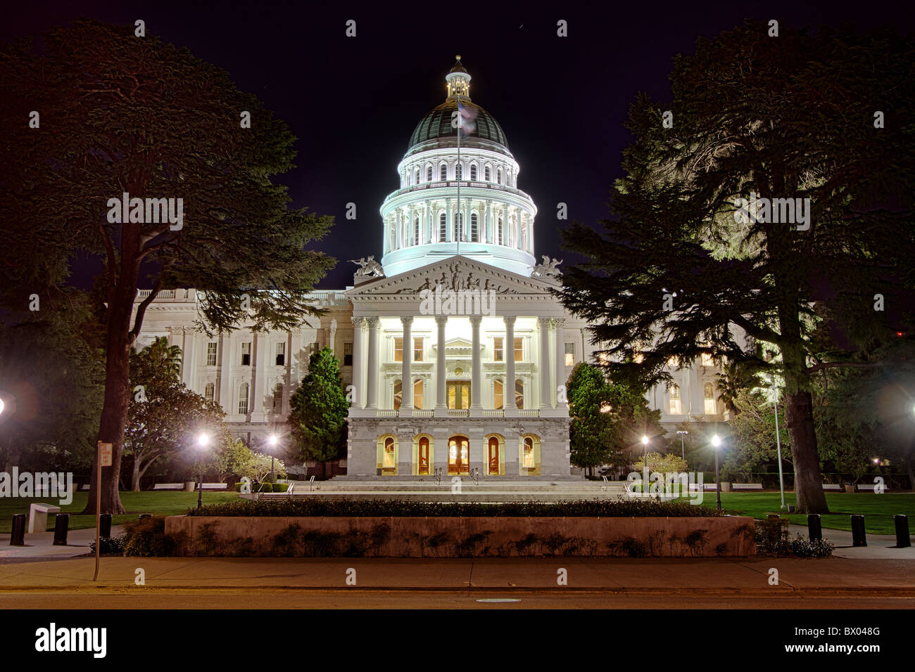 The California State Capitol Building in Sacramento, California, USA