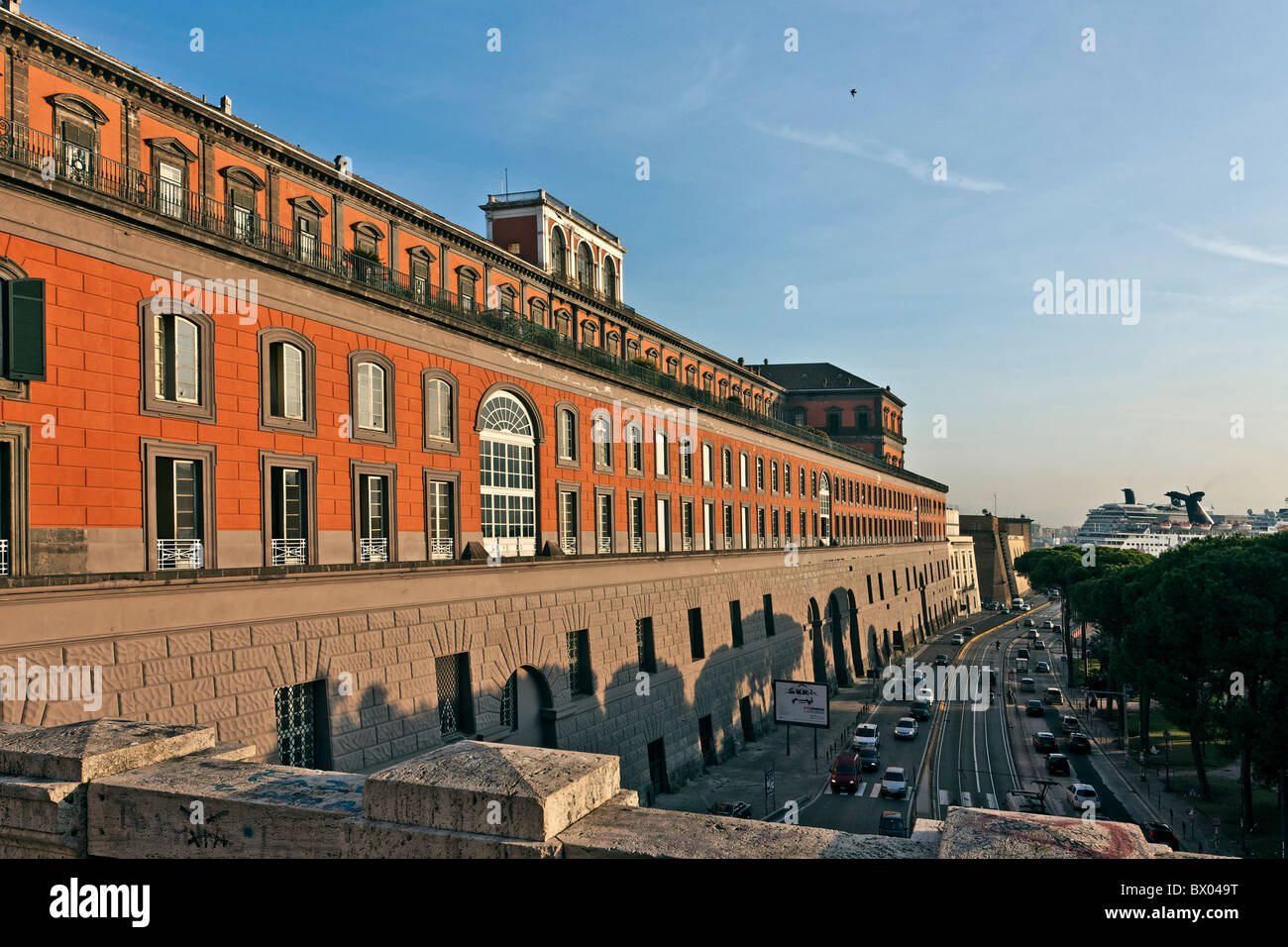 Royal Palace, Plebiscito Square, Naples, Campania, Italy, Europe Stock Photo
